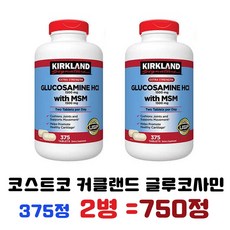 Kirkland Glucosamine HCI MSM 커클랜드 글루코사민 375정 2팩, 1개