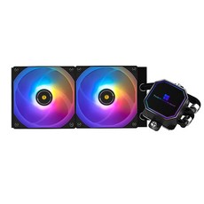 Thermalright 겨울왕국 프리즘 240 블랙 CPU 액체 쿨러 효율적인 PWM 제, 써멀라이트 FPrism 240 블랙 ARGB