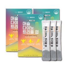웰빙곳간 크레아틴 옥타코사놀 강황추출물 3중 머슬 다이노 트리플 업 직장인 간편 보충제 활력증진, 90개, 5g