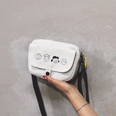 헬쏭 가방 애니메이션 미니 여성 큐트 스누피 캔버스 INS 소녀 크로스 숄더백 트렌드