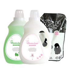 마마앤부 PLUS 아기세제 + 베이비파우더향유연제+ 베이비파우더향 리필, 5300g, 유아세제1개 베이비유연제1개 + 베이비리필유연제1개, 2개, 용기형, 5.3L