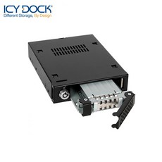 [ICYDOCK] ICYDOCK 2.5형 SSD/HDD 장착 하드랙 ICYDOCK MB991SK-B (3.5베이 1개 사용[2.5형 SATA/SAS 장착][잠금장치]) - hdd장착미디어플레이어