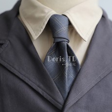 타탄체크자동넥타이