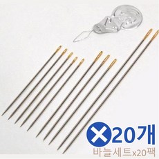 DRW74653C 세트 가정용 가죽공예도구 수예용품 미싱 가죽공예공구 바늘 공예용품 손 리필 10P 가정용미싱 실 공업용 세트x20팩 바느질 재봉틀 태슬 폼폼 악세서리