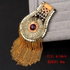 영국 복고풍 어깨견장 브로치 패션 군대 마크 견장, AS (6.5x9.5 / 8)