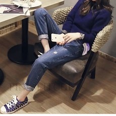 임부복 예쁜 봄가을 루즈핏 캐주얼 와이드 데님 팬츠 BRSFeb16SQ PINK LITCHI BRSFeb16SQ312QA01