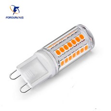 밝기 조절 가능 LED 세라믹 홀더 조명 G9 전구 깜박임 없음 AC110V 220V 45LED 2835SMD 4W 샹들리에, 02 warm white_02 아니다_01 220V, 1개