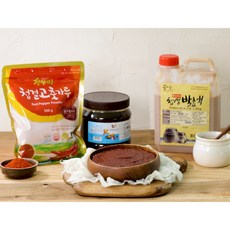 현미찹쌀고추장 만들기 세트(약4kg) 고추장밀키트 고추장담그기 재료, 3.9kg, 1세트 - 전통화초장