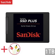 샌디스크 플러스 SSD 노트북 데스크탑용 하드 + 사은품, 1TB, SDSSDA