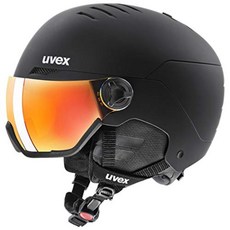 uvex 우벡스 스키 스노우보드 바이저 헬멧 wantedvisor 독일제, 블랙 매트