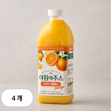 아침에주스 오렌지주스, 4개, 950ml