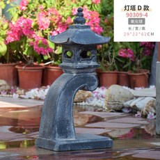 야외정원 석등장식 미니석등 램 별장입구장식 돌램프, 타입4
