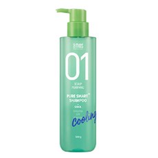 아모스 퓨어스마트 샴푸 모이스트 500g/프레시/팩 선택1/퓨어스마트 샴푸 쿨/퓨어스마트 샴푸 프레시, 스마트 샴푸(쿨)500g 1개