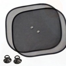 차량용 햇빛가리개 접이식 앞유리 운전석 자동차 주차, 1개, 접이식 차량용햇빛가리개2개입(블랙)