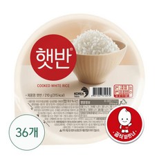 CJ 햇반 백미 210g x 36개 상세페이지 참조 상세페이지 참조 상품 이미지