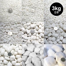 반도상사 자연촌 백자갈 3kg, 백자갈 3kg전후 2호