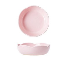 귀여운 세라믹 그릇 미끄럼 방지 꽃 모양 높은 발 개 피더 먹이 물 상승 접시 용품, 1개, pet goods 2