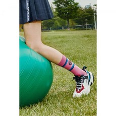 럭키슈에뜨 LUCKY des SPORTS Circle Logo Socks_L7LAW22310PIX L7LAW22310PIX 189883