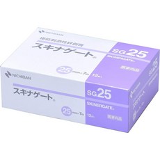 일본 니치반 스키나게이트 저자극 속눈썹 테이프 12mm 24개, 1박스, 폭 25mm-12개입