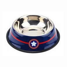 애완 동물 강아지 고양이 먹이 그릇 만화 냄비 공급기 식기 물병, 3.Captain America, A.L 30cm