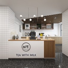 매장용 미니멀 커피숍 카페 호텔프론트 카운터 계산데, A형 + 100x60x100cm