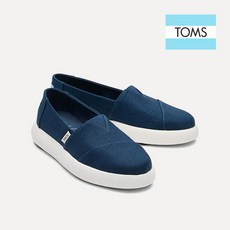 [탐스] [공식] 슈즈 알파가타 멜로우 캔버스 슬립온 Majolica Blue
