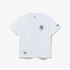[AK PLAZA] [뉴에라키즈] MLB 뉴욕 양키스 레터링 티셔츠 화이트 (14310273)