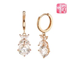 14K 엘플라워 마키즈 2캐럿 귀걸이_ESDM4502