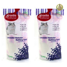 라이브잇 그로비타 햄스터 목욕모래 라벤더향, 550g, 28개