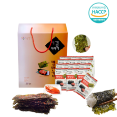 부지런뱅이 하동 명란김 명절 구정 설 선물 세트 답례품 맥주 와인 안주 자취생 반찬, 명란김 설 선물세트 6g 24개(박스포함)