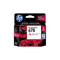 HP HP정품잉크 No.678 CZ107AA(검정)/CZ108AA(칼라), 검정/파랑/빨강/노랑, 1개