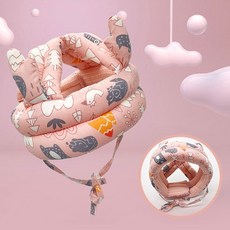유아 머리쿵 방지 머리 헬멧 보호대 안전모 추천 쿵쿠션 아기헬멧 아기머리보호대 쿵방지, 그린오울, 1개
