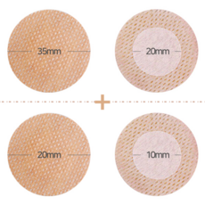 남자 대용량 니플패치 세트 일반형(180매) + 미니형(100매), 1개 - ipop아이팝니플패치