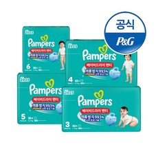 기타 팸퍼스 2025 베이비드라이 팬티형 기저귀 3 4 5 6단계 4팩 1박스, 3. 5단계 36매X4팩[PE351*4], 5단계