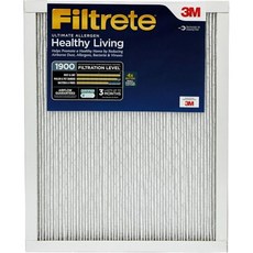 여과물 20x25x1 AC Furnace Air Filter MERV 13 MPR 1900 프리미엄 알레르겐 박테리아 및 바이러스 필터 3개월 주름 1인치 정전기 공기청정 2팩, Standard Filter, 2개