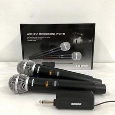 Shure SHURE 방송용 교회용 강의용 공연용 행사용 무선 마이크, 무선 마이크 2개, A