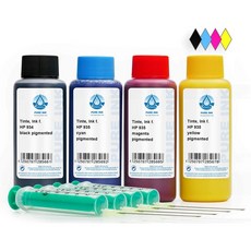 Octopus 4x100 ml PureInk 리필 잉크 HP 934 935 프린터 카트리지 HP Officejet PRO 6820 PRO 6800, 222 11646069108, 111 11646069108