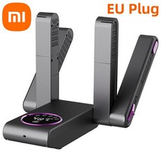 스마트 180 접이식 샤오미 건조기 풋 신발 UV 온도 제거 부츠 디스플레이 냄새 건조기 전기, Black EU Standard