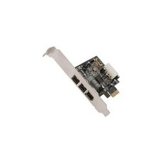 [미국] 868614 SYBA SY-PEX30016 3 Port IEEE 1394 Firewire 2x 1394B & 1x 1394A PCIe 1.1 x1 Card, 단일상품