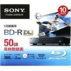 SONY 소니 녹음용 Blu-ray 디스크 BD-R DL 1-2X 지원 50GB 10 팩 10BNR2VXPS2, 상품명참조
