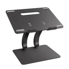 노트북 거치대 받침대 스탠드 휴대용 알루미늄 높이각도 조절 가능한 다기능 태블릿 인치, 검은 색