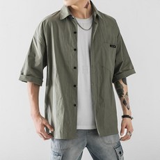 kirahosi 여름 남성 가디건 반소매 얇은 코트 루즈핏 5부 카디건 남자 반팔 셔츠 빅사이즈 151 HD +덧신 증정 Tq7kpnp
