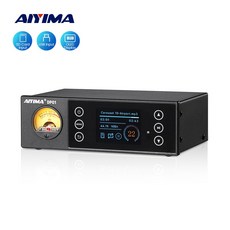 AIYIMA DP01 디지털 플레이어 USB 프리앰프 OLED 무손실 MP3 뮤직 플레이어 동축 광학 DSP256 디코딩 프리앰프, US 플러그 포함 DP01