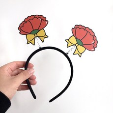 카네이션 머리띠 어버이날 스승의날, 1개