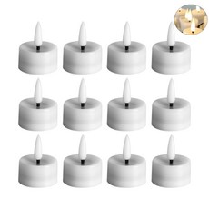 12pcs Mini Flameless Led Led Tealight Candle wedding party 휴일 홈 장식,