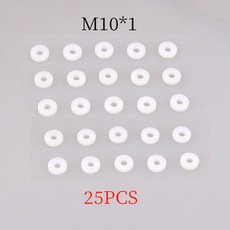 HP 호환A 미니 압력 게이지 압력계 FX 에어탱크 소프트 레귤레이터 다이빙 수족관용 공압 게이지 액세서리 M10 * 1 1/8BSP 300BAR, [01] 25PCS M10 Gasket, 1개 - 다이빙압력계