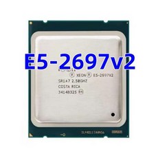 E52697v2 제온 지지대 X99 27 GHz 12 코어 24 스레드 CPU 프로세서 30M 130W LGA 2011 E5 2697v2, 1) CPU
