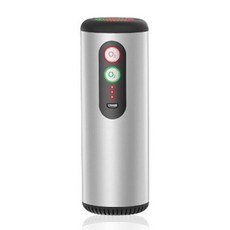 공기 청정기 필터 휴대용 신선한 USB 충전 음이온 자동차 홈 오피스 화장실 클리너 포름알데히드 연기 제거, 은|CHINA