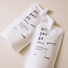라비킷 세탁 세제 집에서 드라이클리닝 패딩 마이드라이80 리필 2개 _