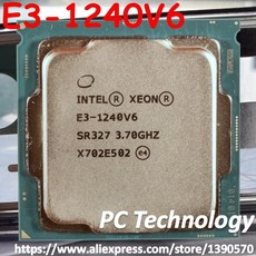 인텔 제온 E3-1240V6 CPU 쿼드 코어 E3 1240V6 프로세서 3.70GHz 8M LGA1151 E3-1240 V6 E3 1240 V6